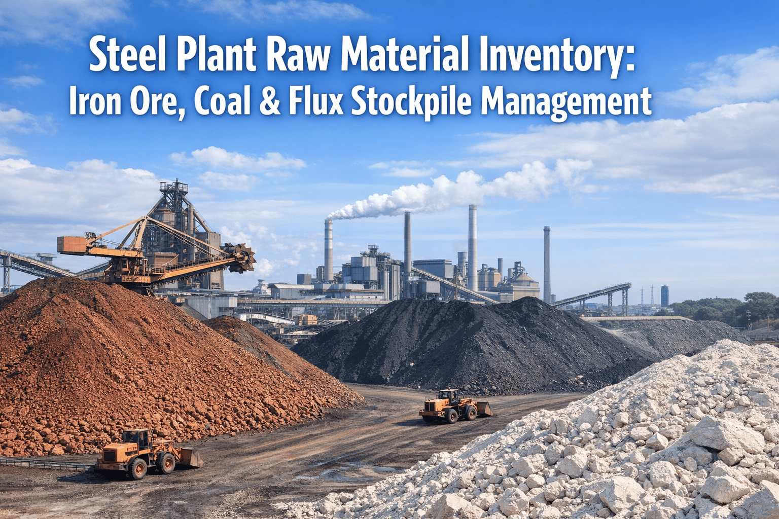 Steel raw material yard